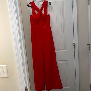 Karlie jumpsuit in red, size large.
